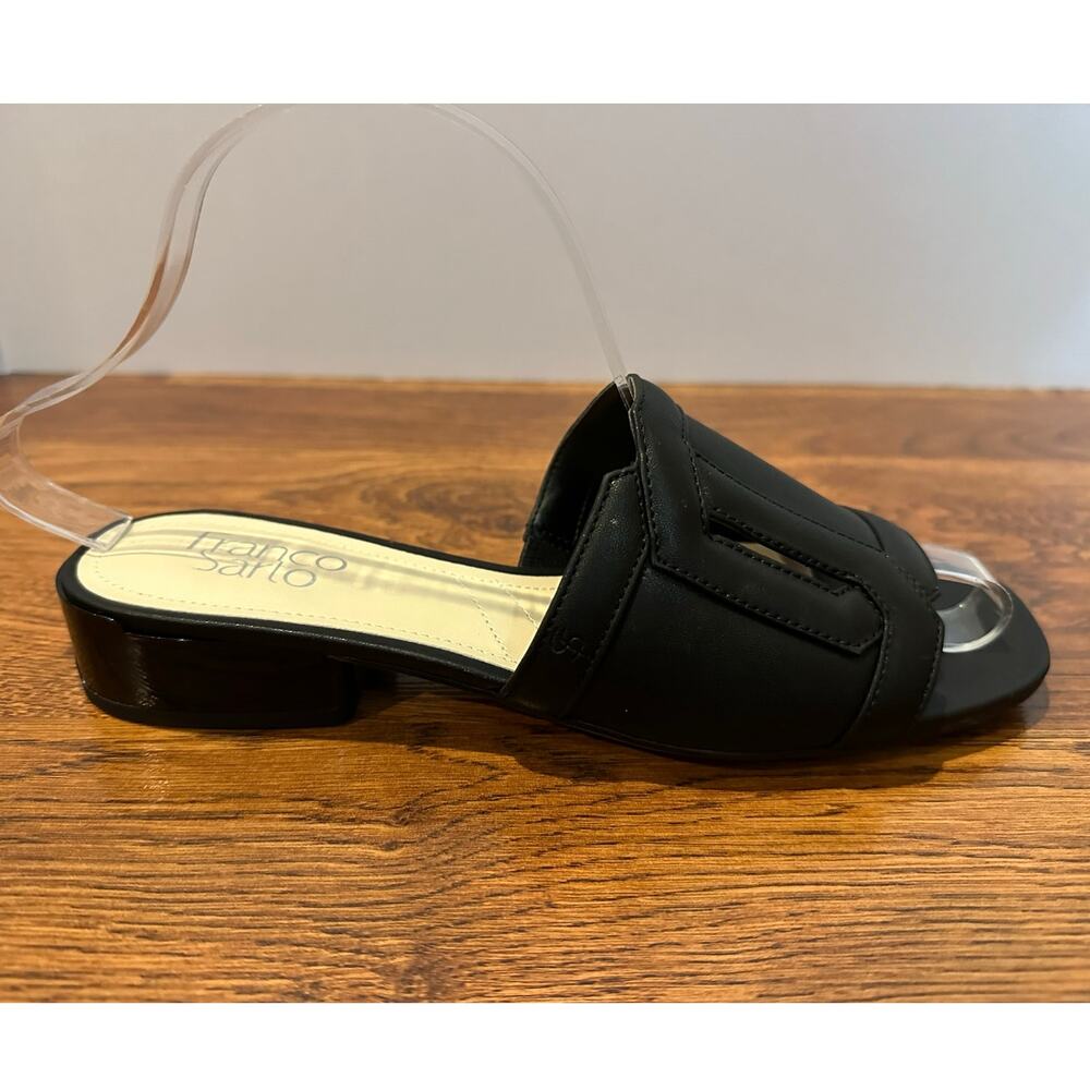 Franco Sarto Margot Slide Sandals Women’s 8 Black NWOB Minimalist Chic Elegant - Picture 2 of 10